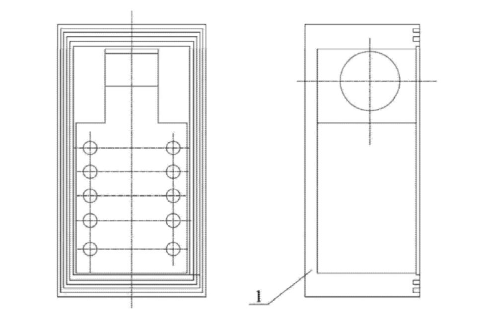 1×2機械式T型保偏光開關(guān)密封盒體設計圖  - 廣西科毅光通信