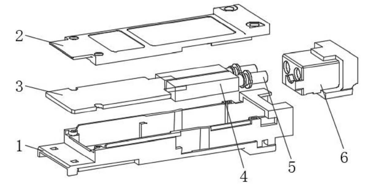 高精度光模塊立體爆炸結(jié)構(gòu)示意圖 - 科毅光通信