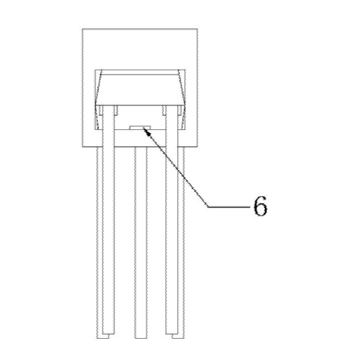 反射式光電開關側視圖 - 廣西科毅光通信